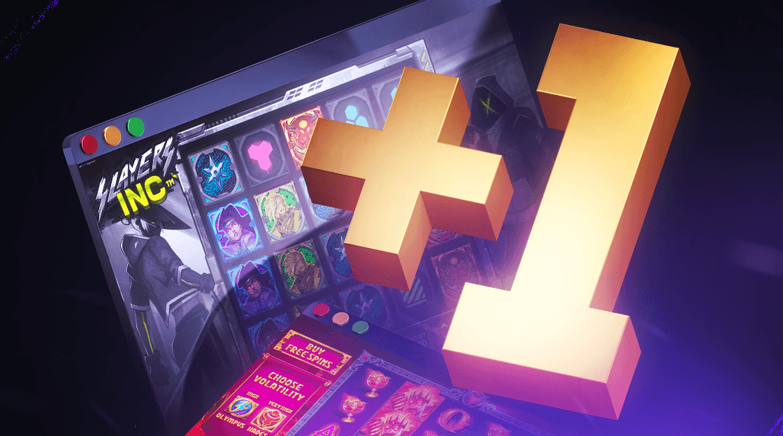 a +1 spin with a web page in the background